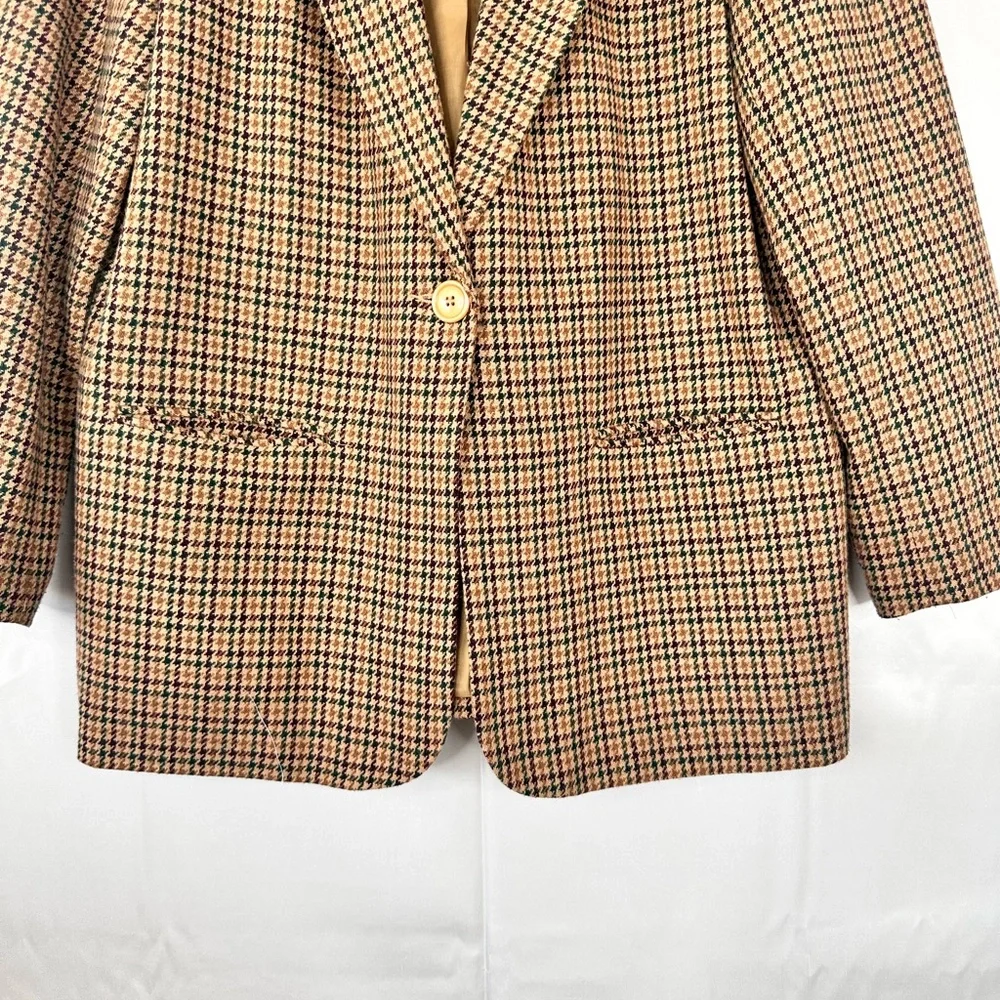 Norton McNaughton Textured‎ Wool Blend Fabric Blazer Size 14